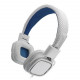 Навушники Gemix Clarks White / Blue, Mini jack (3.5 мм), накладні, кабель 1.2 м